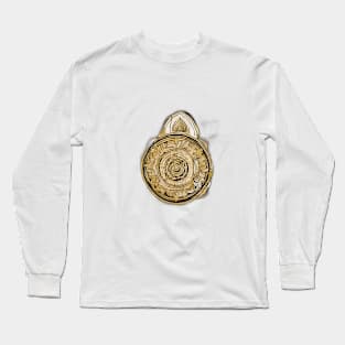 Golden Spiral Mandala Artwork No. 765 Long Sleeve T-Shirt